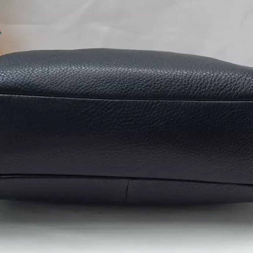 Coach Black Pebbled Leather Crossbody Tote - Picture 7 of 13